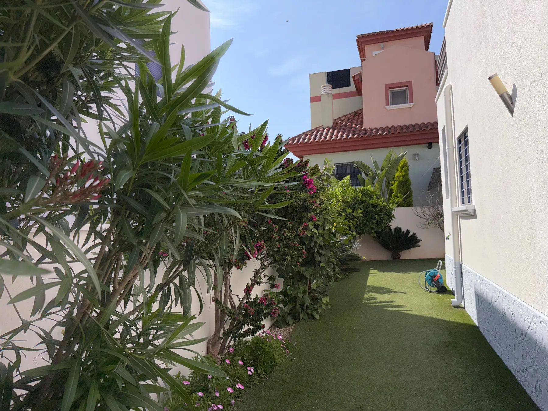Garten mit Blueten