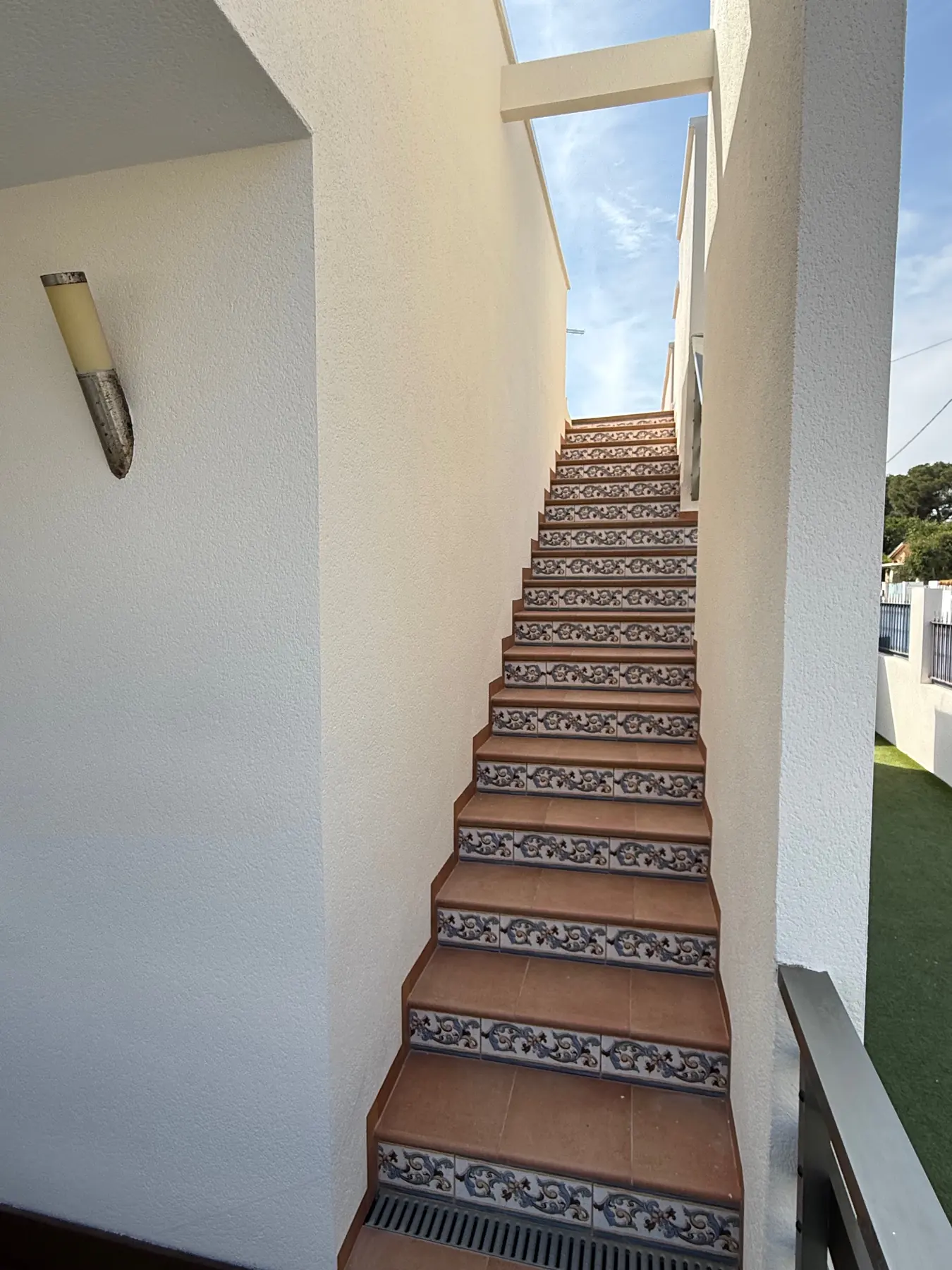 Treppe zur Dachterrasse
